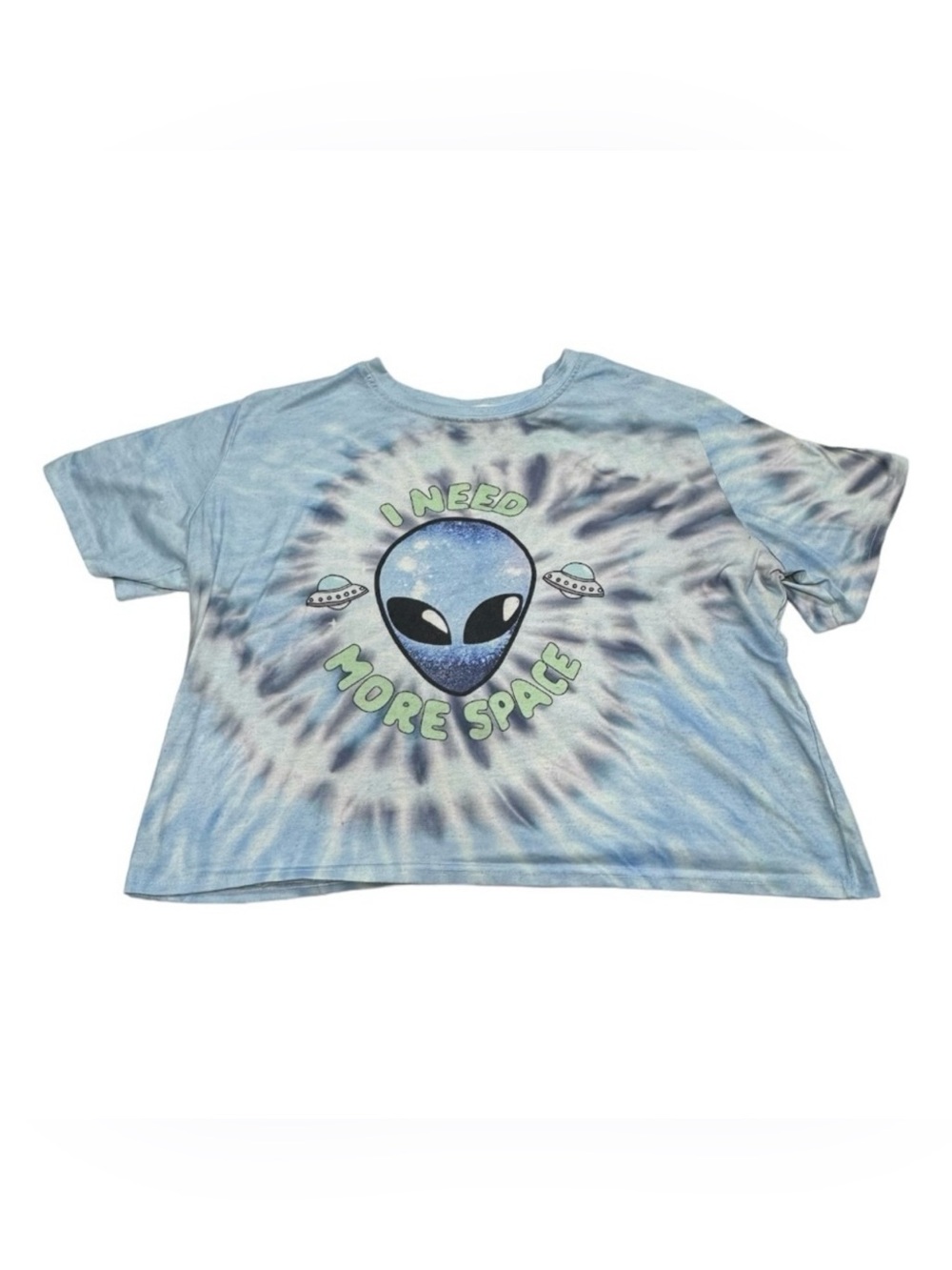 ROMWE size large t-shirt, loose fit style tie dye blue top in great condition!